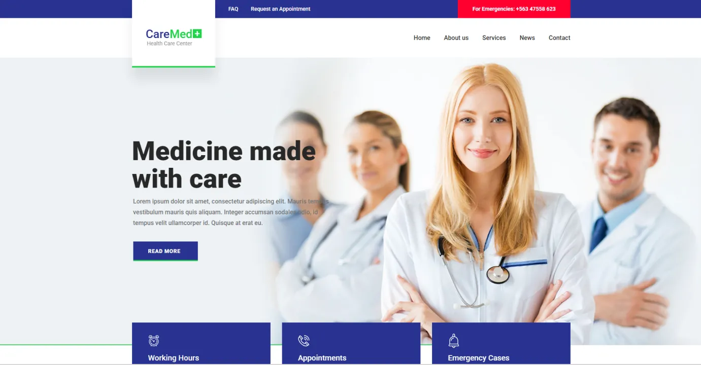 Health organization template